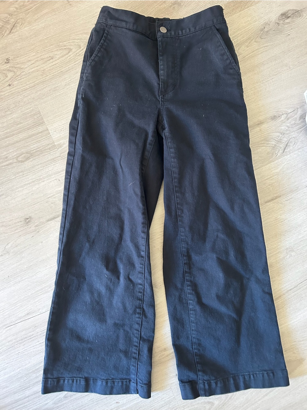 Oak & Fort Black wide leg jeans
